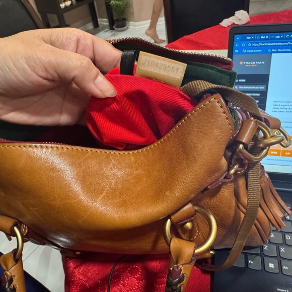 Dooney & Bourke Tan Leather Florentine Satchel Great condition, still smells new - Picture 3 of 13